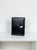 Smart блокнот з зарядкою Еко-шкіра глянець в чорному кольорі павербанк 10000 mAh