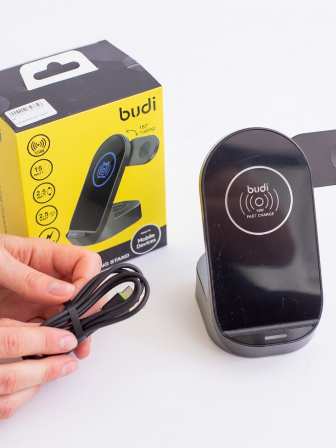 Зарядний пристрій Док-Станція 3в1 Budi для Apple техніки