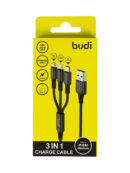 Універсальний кабель Budi 3в1 Micro usb Type C Lightning