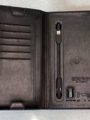 Smart портмоне з зарядкою з еко шкіри павербанк 6800 mah