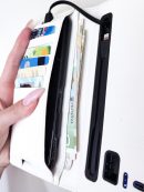 Smart портмоне з зарядкою з еко шкіри павербанк 6800 mah