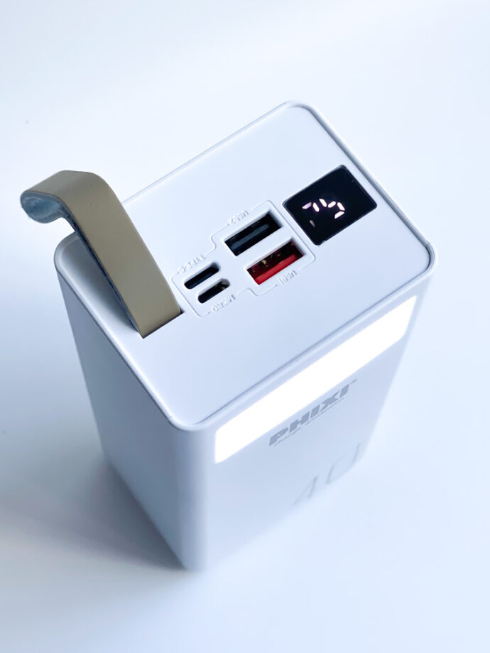 PowerBank 2xUSB c LED ліхтарем 40000 mAh