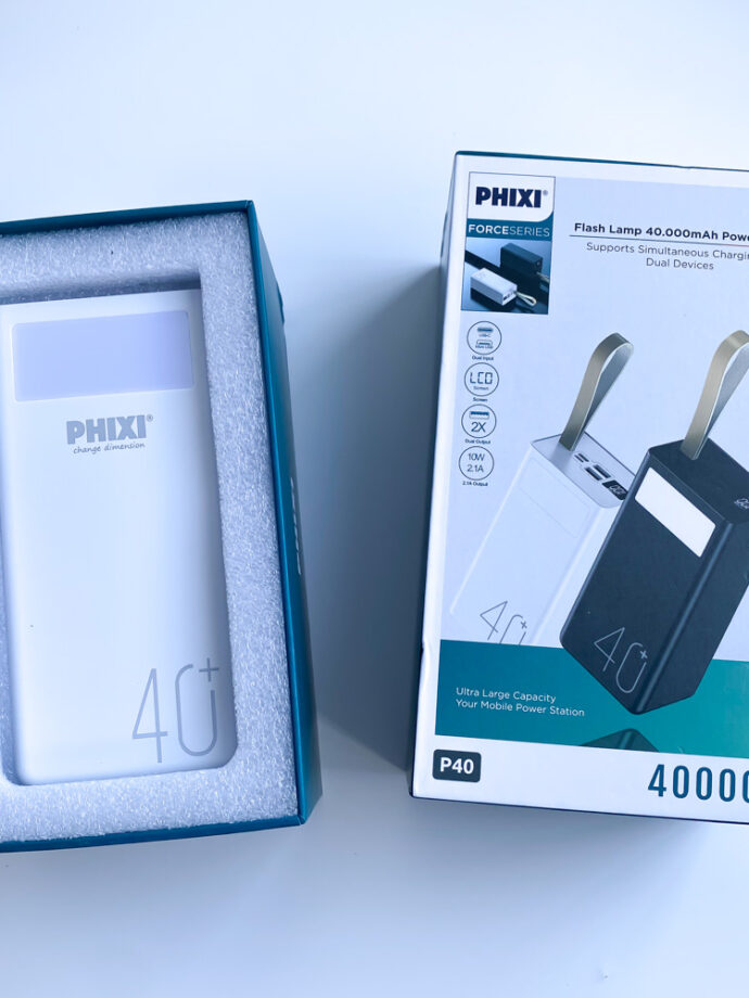 PowerBank 2xUSB c LED ліхтарем 40000 mAh