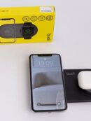 Зарядна станція 2-в-1 Budi Wireless Charging Station