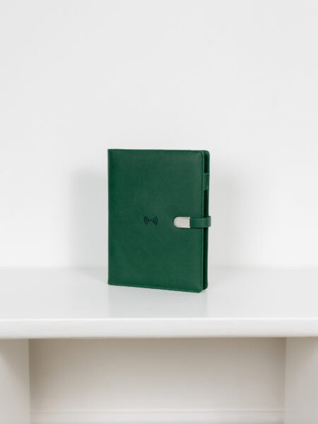 Smart блокнот London в зеленому кольорі павербанк 8 000 mAh