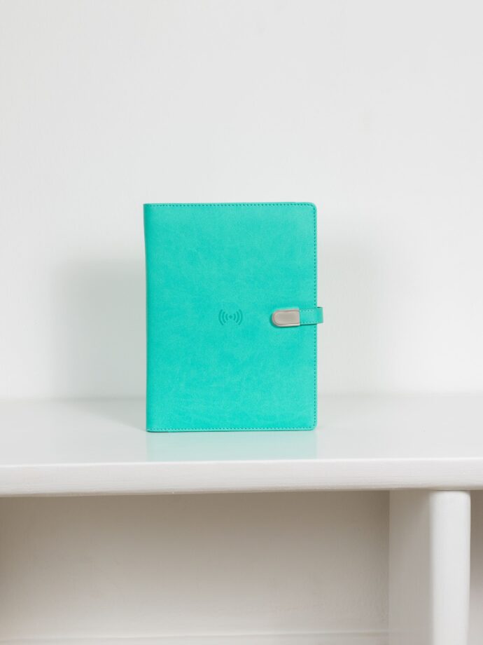 Smart блокнот London в кольорі тіфані павербанк 8 000 mAh