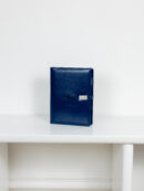 Smart блокнот з зарядкою Еко-шкіра глянець в синьому кольорі павербанк 10000 mAh