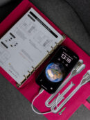 Smart блокнот London в рожевому кольорі павербанк 8 000 mAh