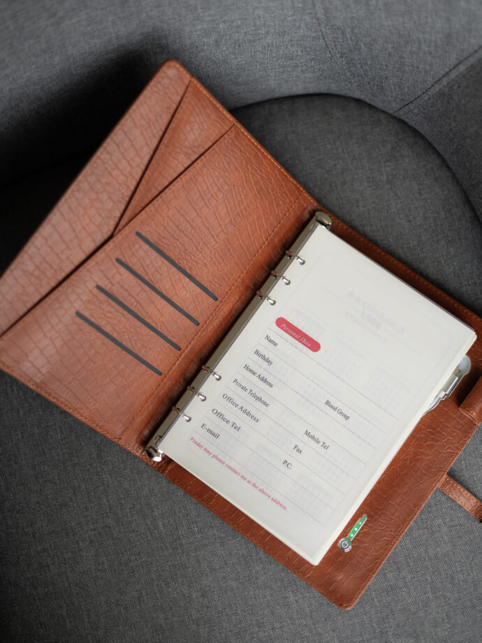 Smart блокнот Cobra коричневого кольору павербанк 10000 mAh