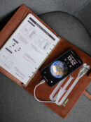 Smart блокнот Cobra коричневого кольору павербанк 10000 mAh