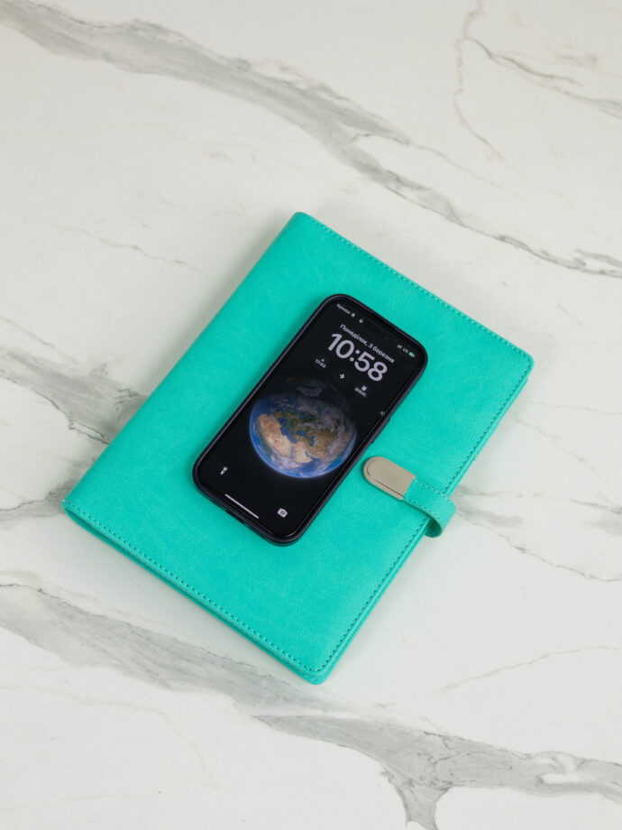 Smart блокнот London в кольорі тіфані павербанк 8 000 mAh