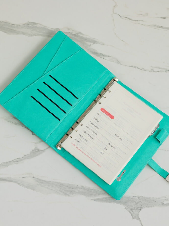 Smart блокнот London в кольорі тіфані павербанк 8 000 mAh