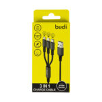 Універсальний кабель Budi 3в1 Micro usb Type C Lightning - Зображення 2