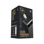 Зовнішній портативний акумулятор з вбудованими кабелями PowerWay TX60 60000 mAh - Зображення 10