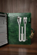 Smart блокнот Крокодил зеленого кольору павербанк 10000 mAh - Зображення 5