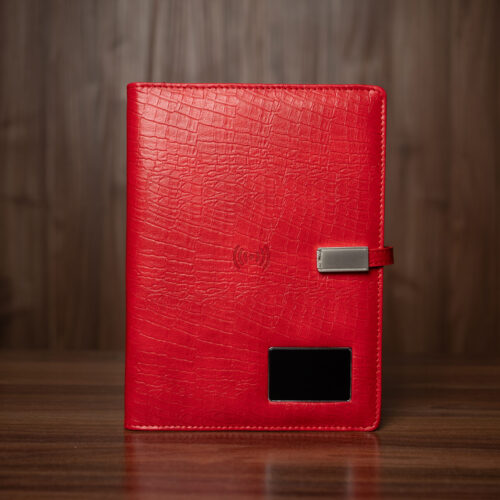 Smart блокнот Кобра Лайт червоного кольору з зарядкою павербанк 10000 mAh