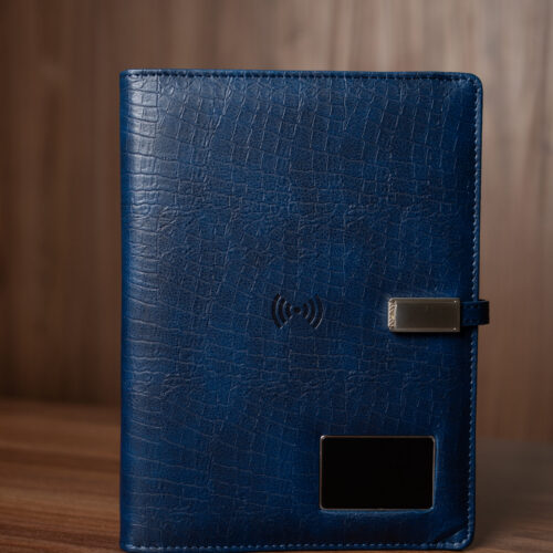 Smart блокнот Кобра Лайт синього кольору з зарядкою павербанк 10000 mAh